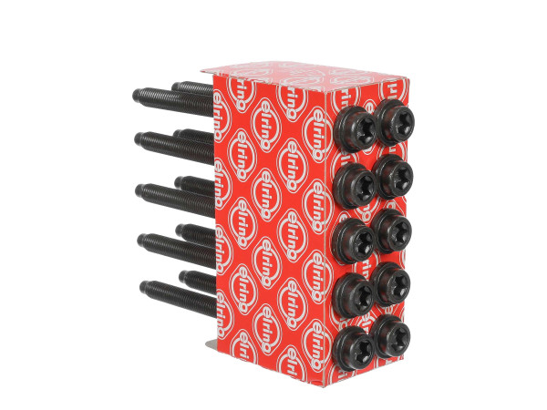 087.830, Cylinder Head Bolt Set, Bolt set, ELRING, 1765604, 016267B, 14-32022-01, 22-18086B, 81017400, BK2329, HBS240, T37958-00, 14-32358-01, BK5323, HBS078, T50460-00, 1072042, 1102783, 1E1010135A, 1E10-10-135A, 30711635, 31359738, 98MM6065A1A, 98MM6065A2B, 98MM6065AC, C40110135, C401-10-135, C60510135, C605-10-135