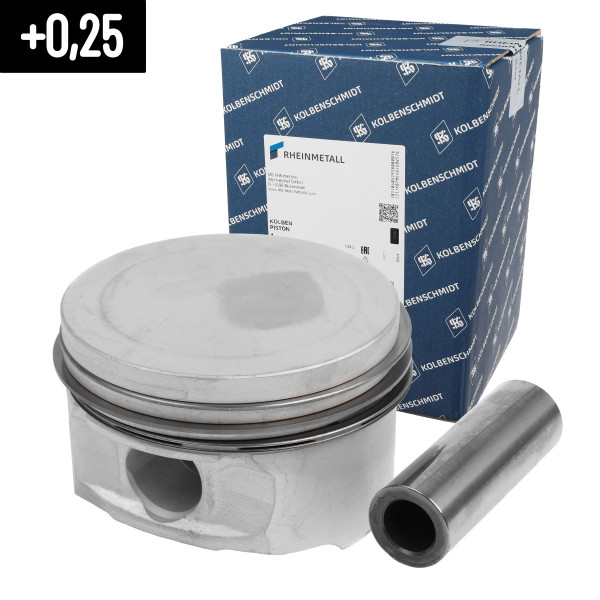 40161610, Piston, Complete piston with rings and pin, KOLBENSCHMIDT