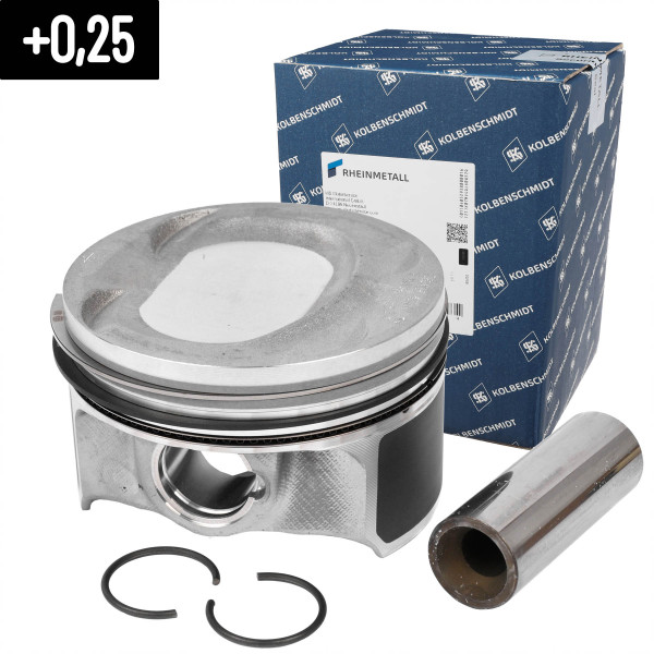 40477610, Kolben, Kolben komplett mit Ringen und Bolzen, KOLBENSCHMIDT, 028PI00118001, 076182