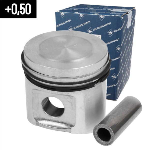 Complete piston with rings and pin - 92177620 KOLBENSCHMIDT