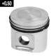 Complete piston with rings and pin - 92177620 KOLBENSCHMIDT