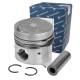 Complete piston with rings and pin - 93497620 KOLBENSCHMIDT