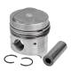 Complete piston with rings and pin - 93497620 KOLBENSCHMIDT