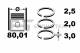 Piston - 99561600 KOLBENSCHMIDT - 7701472833, 7701472834, 7701476499