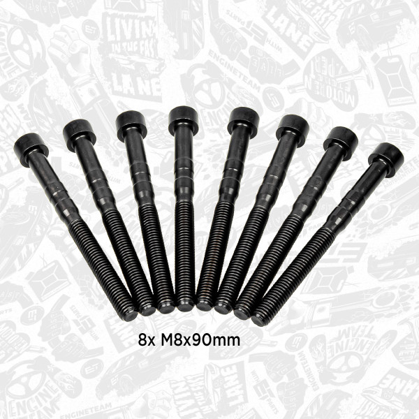 BS0004, Bolt, rocker arm shaft, Bolt set, ET ENGINETEAM, Skoda VW Audi Seat PD 2000+ / 8x, 038103714A, 917.290