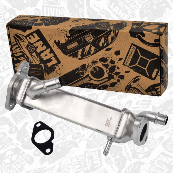 ED0072, Kühler, Abgasrückführung, Kühler, ET ENGINETEAM, Fiat Ducato 130 Multijet 2,3 D 150 Multijet 2,3 D F1AE0481N 2006+, 5801365304, 5801856913, 71795379