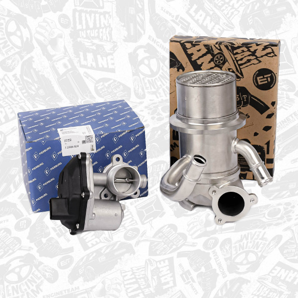 ED0085VR1, Kühler, Abgasrückführung, AGR-Ventil, ET ENGINETEAM, 04L131512AM, 04L131512BH, 04L131512BR, 04L131512D, 04L131512BQ, 04L131501C, 04L131501M