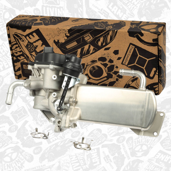 ED0138, Cooler, exhaust gas recirculation, EGR valve, ET ENGINETEAM, 03L131512BM, 03L131512CB, 03L131512CC, 03L131512DK, 03L131512DS, 03L131512Q, 700435, 7.09720.04.0