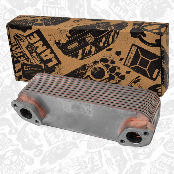 HE0001, Ölkühler, Motoröl, Kühler, ET ENGINETEAM, MAN TGA, Neoplan Cityliner D2066 D2076 2004+, 51.05601-0172, 51056010172, 20190220660, 3.14179