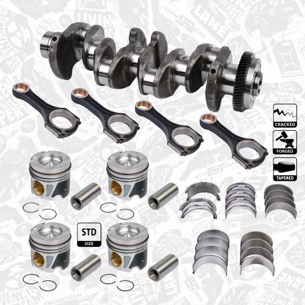 HK0194VR2, Crankshaft, Crankshaft, ET ENGINETEAM, A6510302501, 6510302501, A6510300020, 6510300020, 6510330101, 6510330102, 6510330401, 6510330402, 6510330701, 6510331002, 6510331201, 6510331702, A6510330101, A6510330102, A6510330401, A6510330402, A6510330701, A6510331002, A6510331201, A6510331702, 6510300060, A6510300060, A6510300417, A6510300917, A6510301017, A6510303317, 6510300417, 6510300917, 6510301017, 6510303317