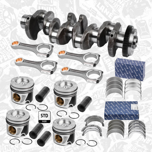 HK0194VR3, Crankshaft, Crankshaft, ET ENGINETEAM, A6510302501, 6510302501, A6510300020, 6510300020, 6510330101, 6510330102, 6510330401, 6510330402, 6510330701, 6510331002, 6510331201, 6510331702, A6510330101, A6510330102, A6510330401, A6510330402, A6510330701, A6510331002, A6510331201, A6510331702, 6510300060, A6510300060, A6510300417, A6510300917, A6510301017, A6510303317, 6510300417, 6510300917, 6510301017, 6510303317