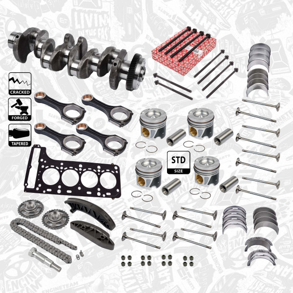 Crankshaft - HK0194VR4 ET ENGINETEAM - A6510302501, 6510302501, A6510300020