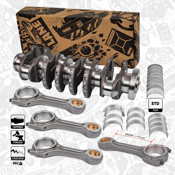 Crankshaft - HK0207VR1 ET ENGINETEAM - 0603E3, BK2Q-6300-AA, 0603E4