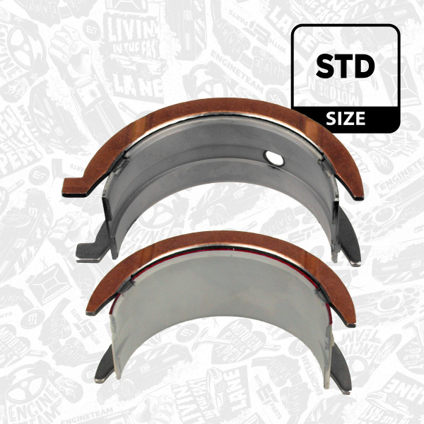 LA000300, Distanzscheibe, Kurbelwelle, Kurbelwellenlager mit Flansch, ET ENGINETEAM, Iveco Stralis/EuroStar/EuroTech F3AE0681/F3AE3681 1993+, 2991780, 230010, 830510, 230010MEC