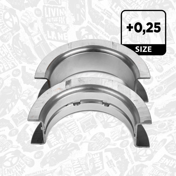 LA000725, Distanzscheibe, Kurbelwelle, Kurbelwellenlager mit Flansch, ET ENGINETEAM, Ginaf C-series, Iveco EuroCargo/EuroFire/Vertis F4AE0481/F4AE0681/F4AE3481 2000+, 2995785, 160320, 830390, 02-4575H, 02-4575H0.25MM, 160320MEC, 2992154, 504250374, 504250394, 830390MEC