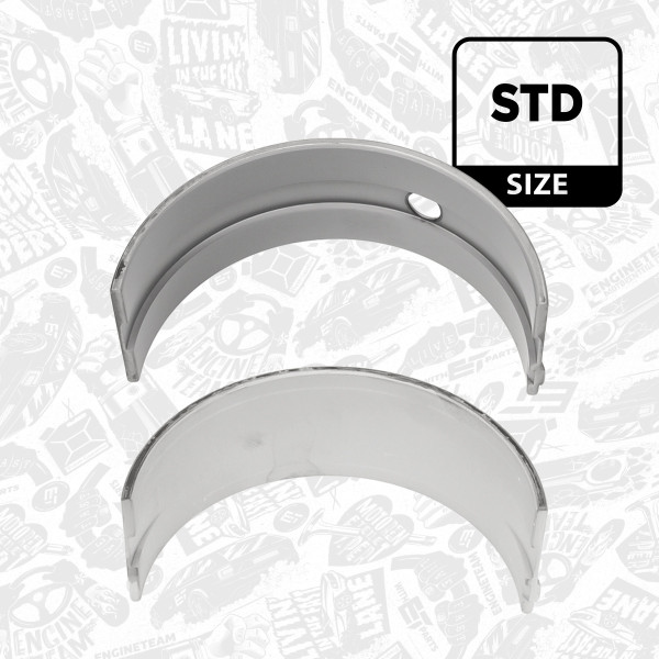 LH000500, Kurbelwellenlager, Hauptlagerpaar, ET ENGINETEAM, Iveco Stralis/EuroStar/EuroTech F3AE0681/F3AE3681 1993+, 2991836, 160370, 160370MEC