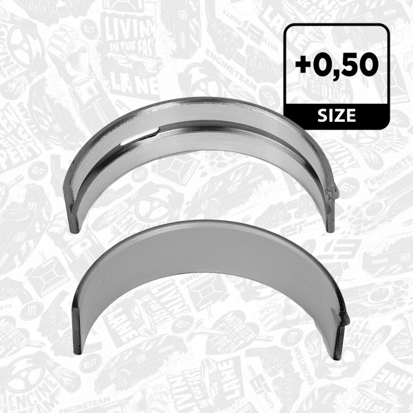 LH001250, Crankshaft Bearings, Main bearing pair, ET ENGINETEAM, Mercedes-Benz Class/Vito/Sprinter OM 611/646 1997+, 001HL20044050, 77518620, 77519620, 77520620, 79395620, 60-1016-50