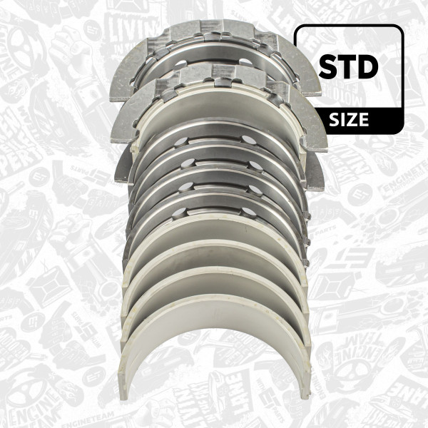 LH003700, Crankshaft Bearings, Main bearing set, ET ENGINETEAM, BMW MINI 1 3 5 X3 X5 Countryman Clubman Paceman 2,0 N47 D20 C 2004+, 11217802643, 11217802644, 11217802645, 11217802647, 11217802648, 11217802649, 11217802651, 11217802652, 11217802653, 11217802655, 11217802656, 11217802657, 11218517935, 11218517936, 11218517937, 11218517939, 11218517940, 11218517941, 77951600