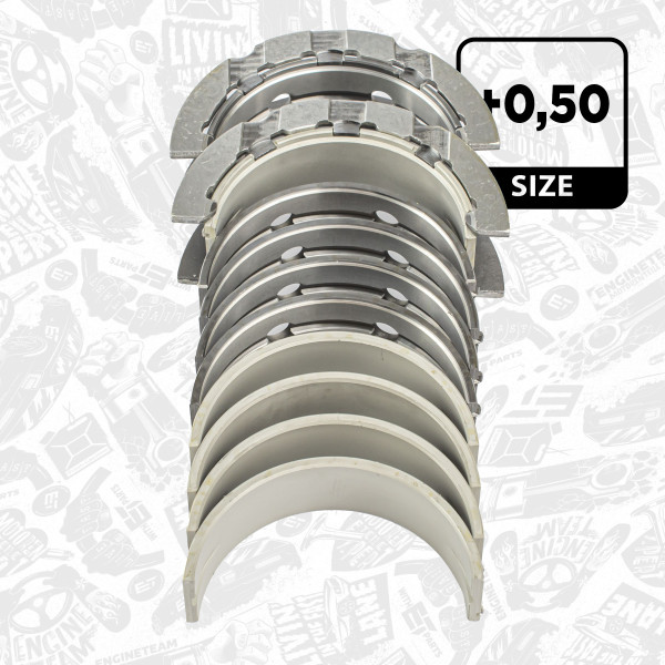 LH003750, Kurbelwellenlager, Hauptlagersatz, ET ENGINETEAM, BMW MINI 1 3 5 X3 X5 Countryman Clubman Paceman 2,0 N47 D20 C 2004+, 77951620