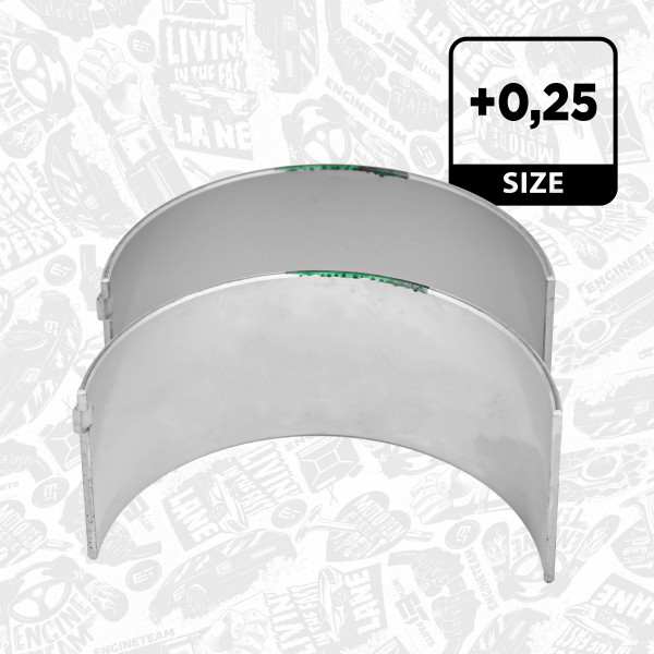 LP000625, Big End Bearings, Connecting rod bearing pair, ET ENGINETEAM, 2992163, 161300, 77881610, 161310, 161310MEC