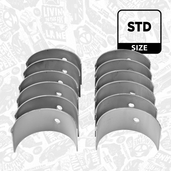 LP001300, Pleuellager, Pleuellagersatz, ET ENGINETEAM, Scania P,G,R,T/4 - series DC 11/DC 12/DSC 12/DT 12 1995+, 1304563, 1444618, 1729991, 1785692, 550495, 061PL21093000, 79525600, 61-3954-00