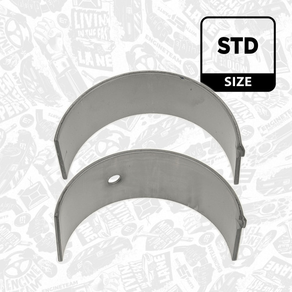 LP001600, Big End Bearings, Connecting rod bearing pair, ET ENGINETEAM, Iveco EuroCargo/Zeta/M 8035/8040/8045/8060 1984+, 1930181, 4768778, 160780, 77366600, AEB91975STD, 77389600, 840410, 79353600, 840480