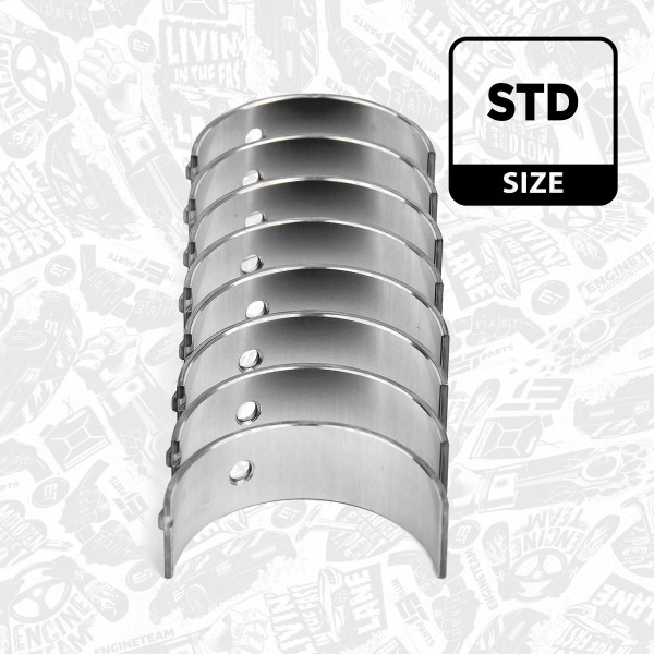 LP003100, Pleuellager, Pleuellagersatz, ET ENGINETEAM, Opel Ascona/Astra/Corsa/Kadett/Vectra/Zafira 1,3/1,4/1,6/1,8i 1995+, 622730, 622808, 622941, 90285549, 90542866, 011PS19220000, 87409600