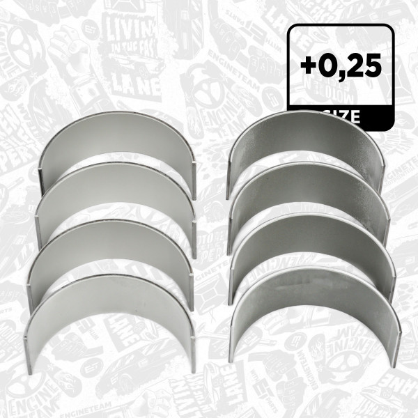 LP004125, Big End Bearings, Connecting rod bearing set, ET ENGINETEAM, Audi Seat Skoda VW A3 Alhambra Altea Fabia Octavia Caddy Passat BXE CAYA 1,6 TDI 1,9 TDI 2002, 029PL20897025, 77554610