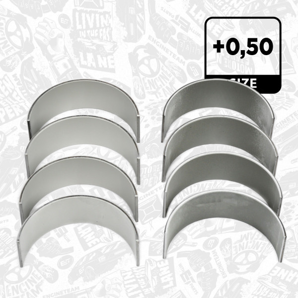 LP004150, Big End Bearings, Connecting rod bearing set, ET ENGINETEAM, Audi Seat Skoda VW A3 Alhambra Altea Fabia Octavia Caddy Passat BXE CAYA 1,6 TDI 1,9 TDI 2002, 029PL20897050, 77554620