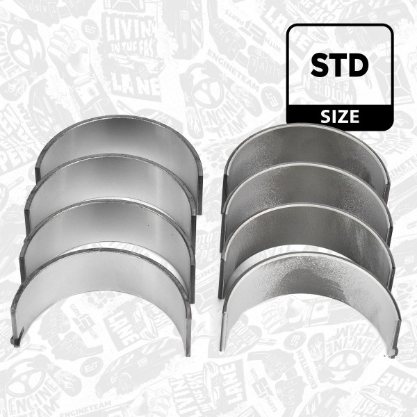 LP004400, Pleuellager, Pleuellagersatz, ET ENGINETEAM, Mercedes-benz A-CLASS C-CLASS VITO SLK Sprinter OM 651 2008+, 6510300060, A6510300060, 001PL21831000, 010317651000, 77972600