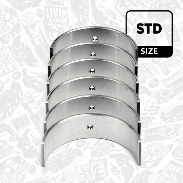 LP004500, Pleuellager, Pleuellagersatz, ET ENGINETEAM, Skoda Fabia Roomster, VW Fox Polo CGPA 1,2 2002+, 036105701AE, 036105701AF, 036105701AG, 036105701AH, 036105701AJ, 03F105701B, 77841600