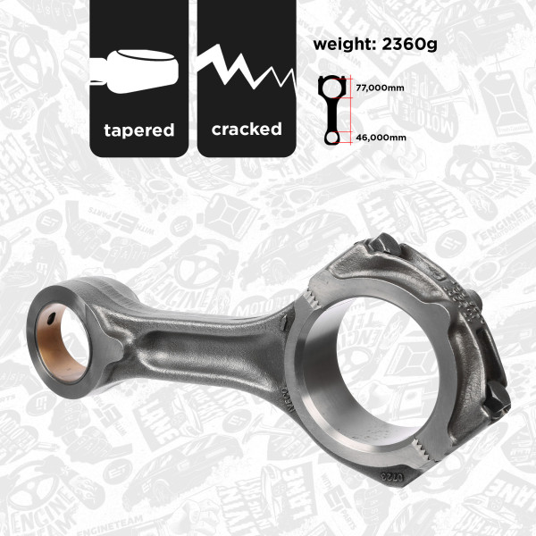 Connecting Rod - OM0001 ET ENGINETEAM - 500346480, 5001857171, 40020