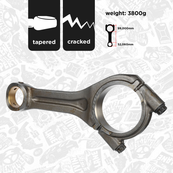 Connecting Rod - OM0011 ET ENGINETEAM - 5410300320, 5410300420, 5410300520