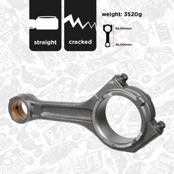 Connecting Rod - OM0014 ET ENGINETEAM - 51024006044, 51.02400.6043, 020310286601