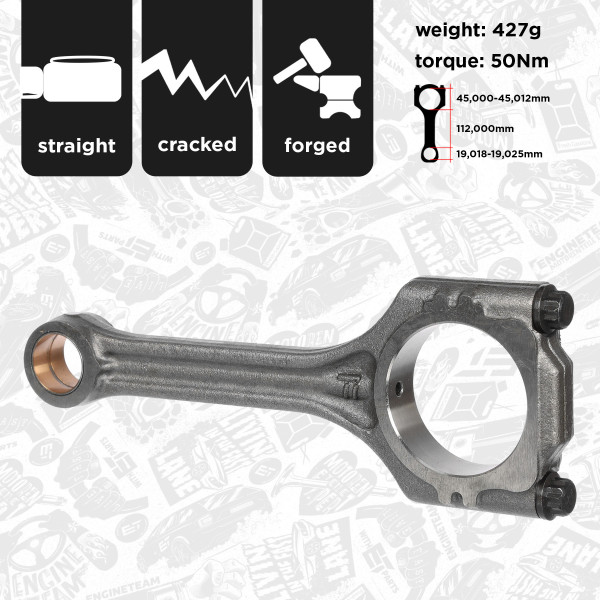 Connecting Rod - OM0052 ET ENGINETEAM - 03F198401