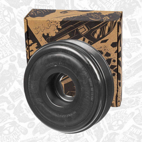 PC0017, Belt Pulley, crankshaft, Crankshaft belt pulley, ET ENGINETEAM, Renault Master 2,3dCi , Opel Movano 2,3CDTi 2010+ 8HR (DV4C), 8200805671