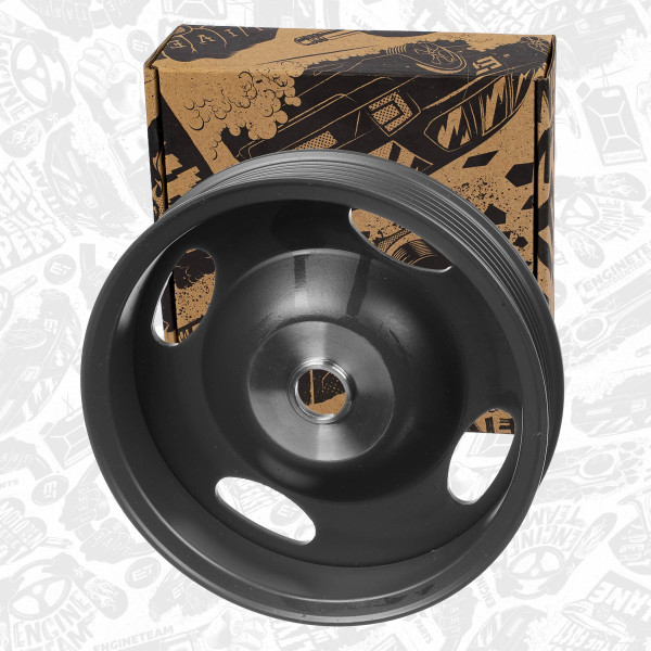 PC0018, Belt Pulley, crankshaft, Crankshaft belt pulley, ET ENGINETEAM, Skoda Audi Seat VW Fabia II Octavia II A1 A3 Ibiza Altea Golf Passat 1,2 1,4 AWY BTS 2007+, 03D105255D, 03C105255A, 03C105255E