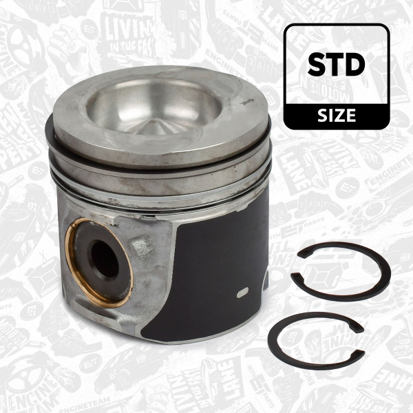 PM000500, Piston, Complete piston with rings and pin, ET ENGINETEAM, Renault Trucks Premium/Kerax MIDR 06.23.56 1996+, 5001855845, 2095900, 40074600, 856030, 87-135500-00, A350726STD, 40074600X, 856030MEC