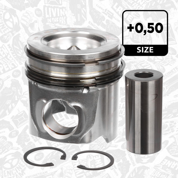 Piston - PM000650 ET ENGINETEAM - 2996317, 4898822, 2996854