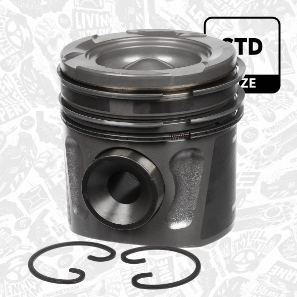 PM002400, Piston, Complete piston with rings and pin, ET ENGINETEAM, MAN TGA/TGS D 2066 2004+, 51.02500.6161, 51.02500.6260, 51.02501.6087, 51.02501.6088, 020320206600, 2293200, 40162600, 854590, 87-423000-10, 40162601, 51025006161, 51025006204, 51025006260, 51025016087, 51025016088, 51025110701, 854590MEC, 8742300010