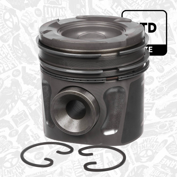 PM002500, Piston, Complete piston with rings and pin, ET ENGINETEAM, MAN TGA/TGS/TGX D 2066 2004+, 51.02500.6103, 51.02500.6163, 020320206602, 2293700, 40595600, 852560, 87-423000-00, 40595601, 854600, 854600MEC