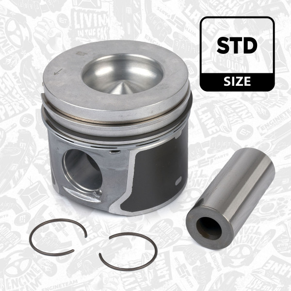 PM006200, Piston, Complete piston with rings and pin, ET ENGINETEAM, Ford Focus C-Max 1,8TDCi 2005+, 1364105, 5M5Q-6102-AA, 5M5Q6102AA, 87-437000-00, 99963600