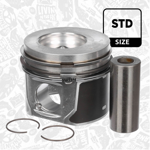 PM006200, Piston, Complete piston with rings and pin, ET ENGINETEAM, Ford Focus C-Max 1,8TDCi 2005+, 1364105, 5M5Q-6102-AA, 5M5Q6102AA, 87-437000-00, 99963600