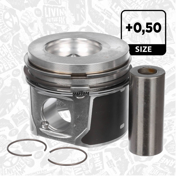 PM006250, Piston, Complete piston with rings and pin, ET ENGINETEAM, Ford Focus C-Max 1,8TDCi 2005+, 87-437007-10, 99963620