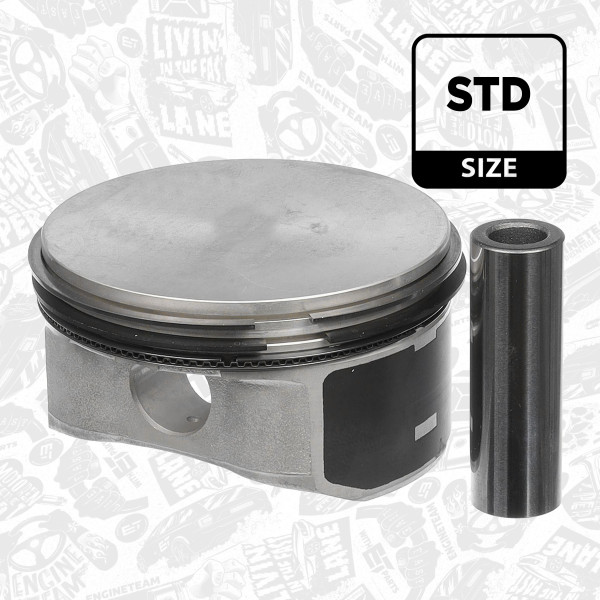 PM006700, Piston, Complete piston with rings and pin, ET ENGINETEAM, Opel Meriva Vectra 1,8 16V X18XE Z18XE 2001+, 24455921, 55353395, 5623167, 562367, 5623219, 0120200, 852760, 99741601