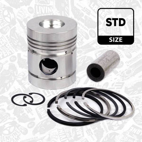 Piston - PM007100 ET ENGINETEAM - 95090, 55010305, 55010334