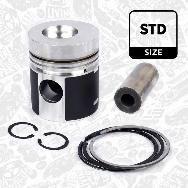 PM007900, Piston, Complete piston with rings and pin, ET ENGINETEAM, píst komp. (3kr.)T Zetor 110,00, 110130B4F3RI1, 5951500, 93891601, 11019, 5951700, 89003912