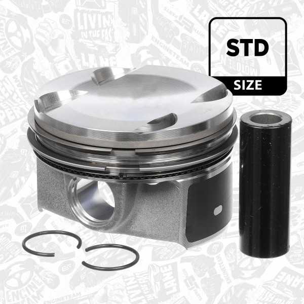 Piston - PM011300 ET ENGINETEAM - 04E107065GK, 04E107065GL, 04E107065EJ