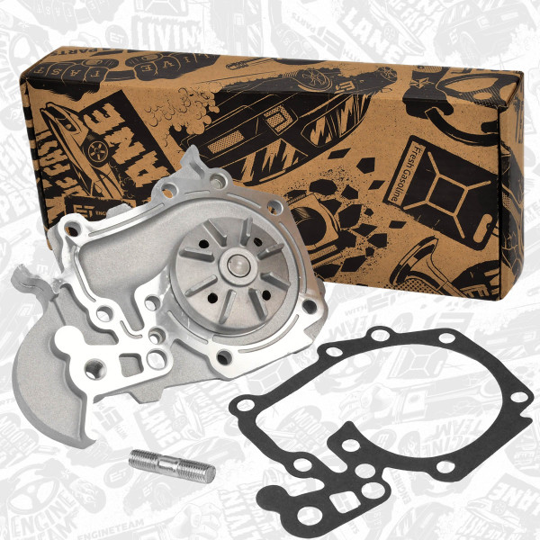 PW0007, Water Pump, engine cooling, Water pump, ET ENGINETEAM, Dacia Renault Logan Sandero Kangoo Megane 1,4/1,6 K7J 714 2004+, 7701478018, 7700861686, 8200146298, 50005340, 7.28012.05.0