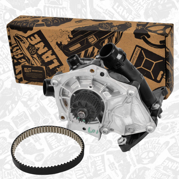 PW0008, Wasserpumpe, Motorkühlung, Wasserpumpe, ET ENGINETEAM, Audi Seat Skoda VW A3 Alhambra Octavia III Golf VI 1,8 TSI 2,0 TSI CJSA 2012+, 06K121011, 06K121011B, 06K121011C, 06K121111H, 06K121111M, 06K121111N, 06K121111P, 06K121513B, 06L121012, 06L121012A, 7.07152.37.0